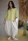 Suri Cushion Cotton Laurie Blouse Soft Olive
